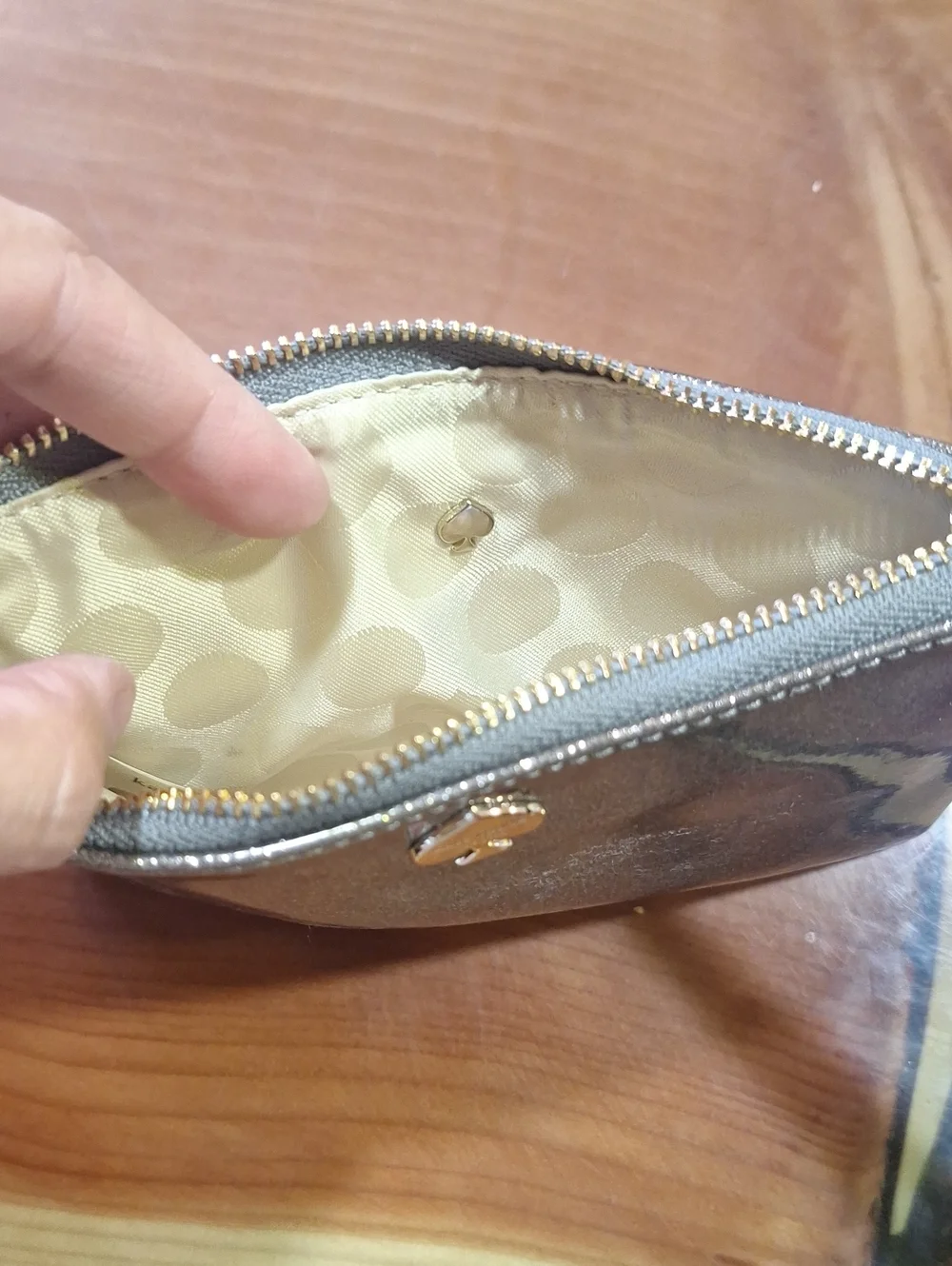 Kate Spade Sparkly Zip Wristlet NWOT